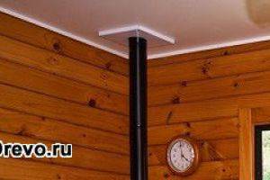 Практично ли делать натяжной потолок в доме из бруса